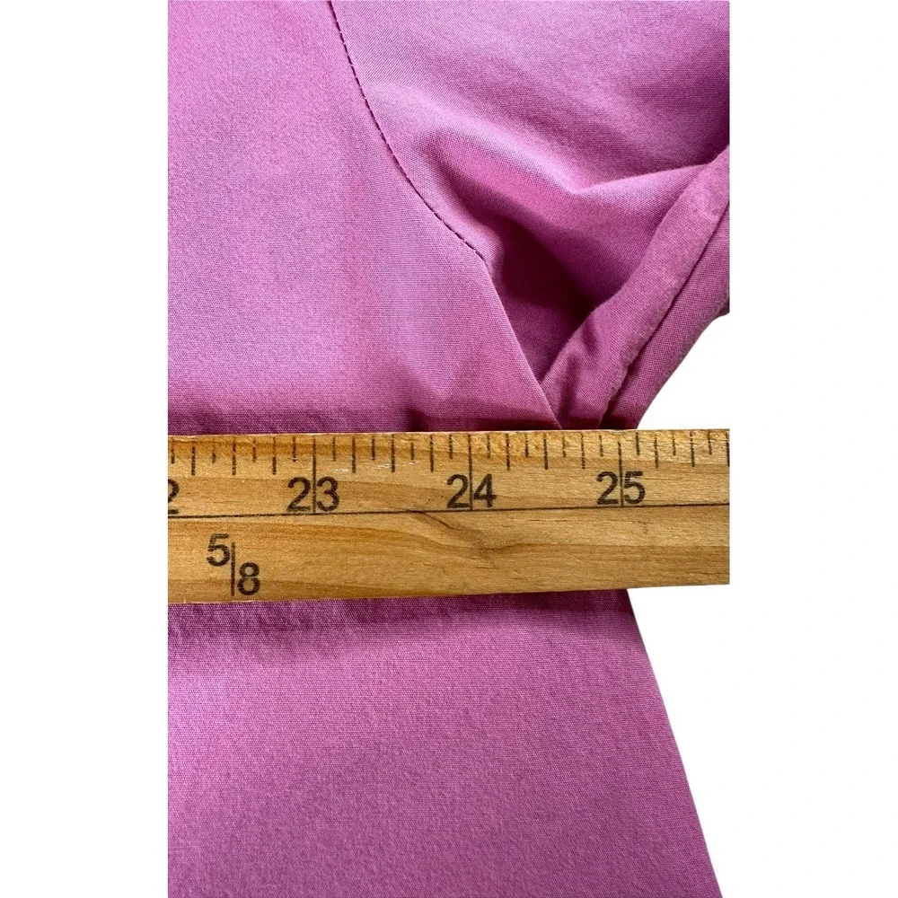Free People Oversized Button Down Pink Open‎ Tie Back Shirt Size Small